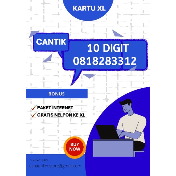 NOMOR XL CANTIK 10 DIGIT GRATIS NELPON SESAMA XL