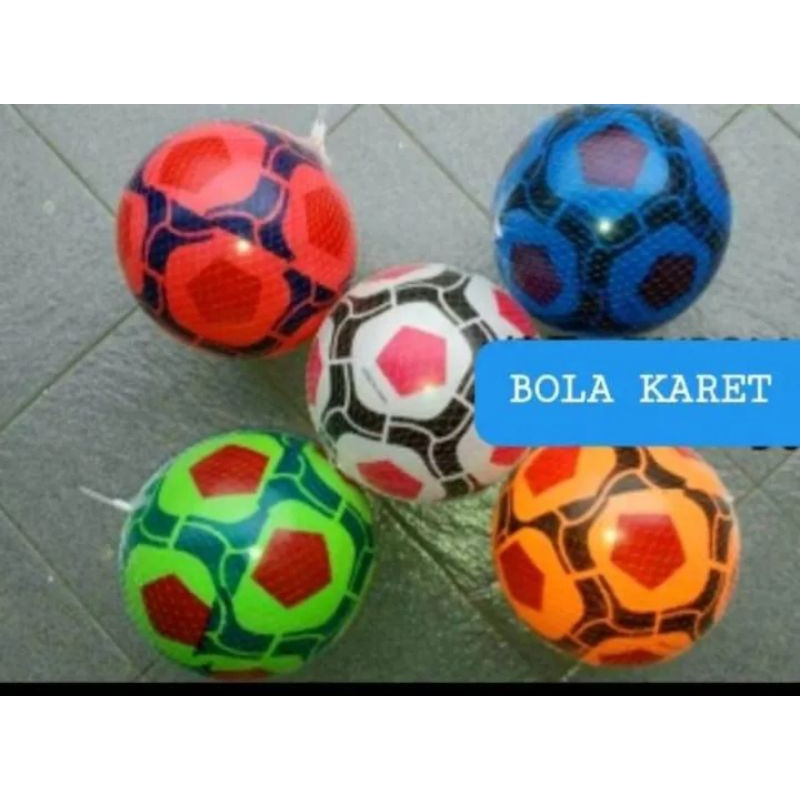 mainan anak bola kaki karet
