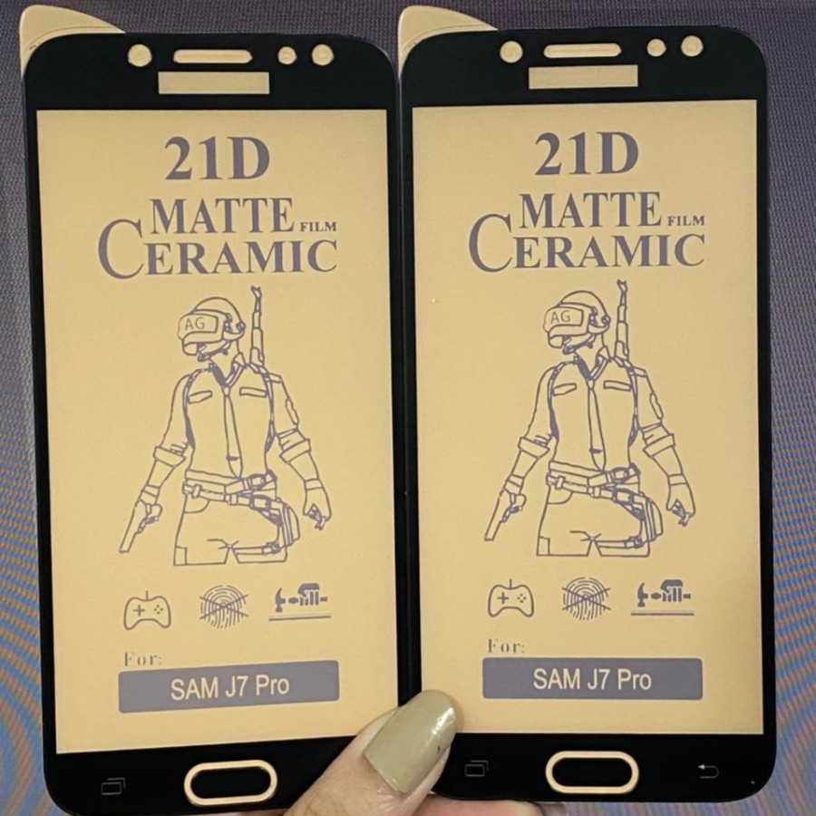 SAMSUNG J7 J7 CORE J7 2016 J7 PRIME J7 PRO Anti gores ceramic matte clear doff anti minyak plastik mika screen guard pelindung layar SAMSUNG J7 PRO SAMSUNG J7 PRIME SAMSUNG J7 2016