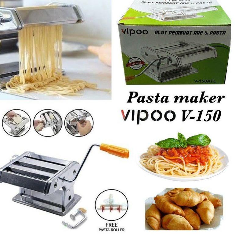 STOK TERBATAS Vipoo V-150ATL Pasta Maker Alat Gilingan Mie Manual