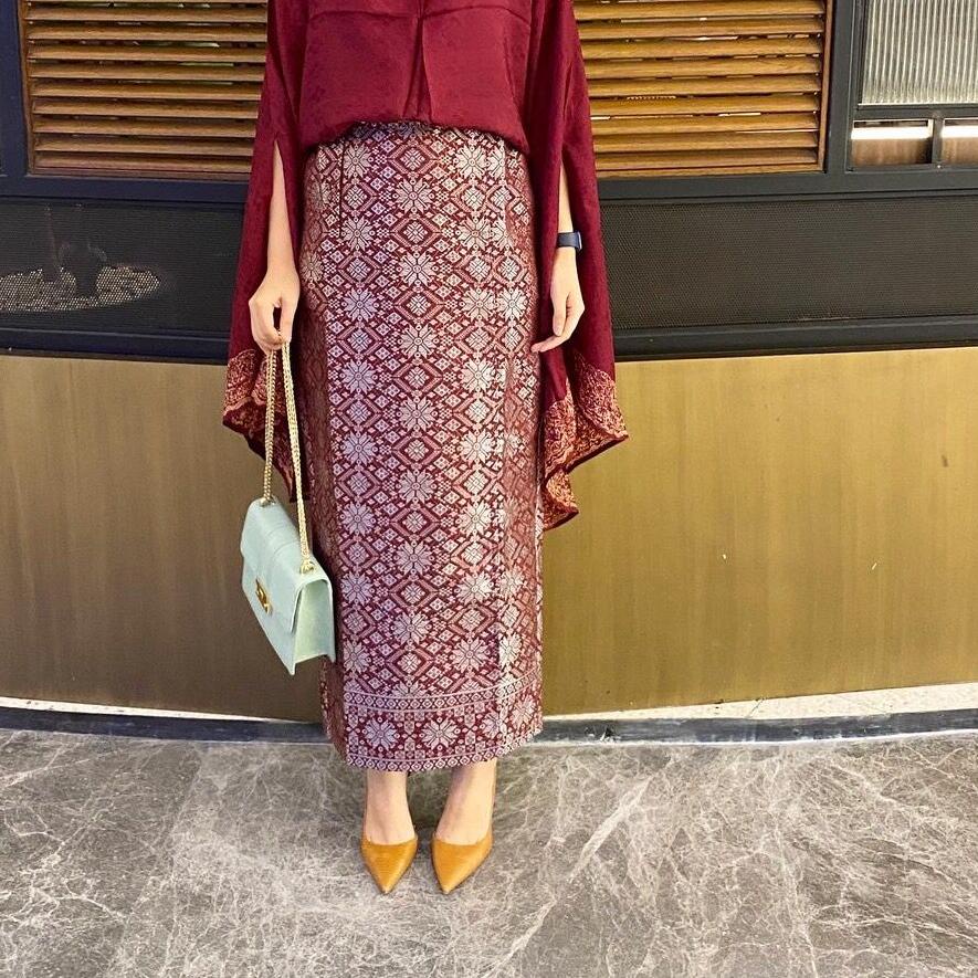 TEARU ROK LILIT SONGKET PALEMBANG - Rok Lilit Songket Palembang Premium/ Rok Songket Palembang Asli/