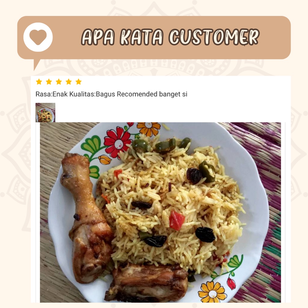 

Korzaln Fareez Basmati T, Beras Basmati + Bumbu Kemasan 335 Gram