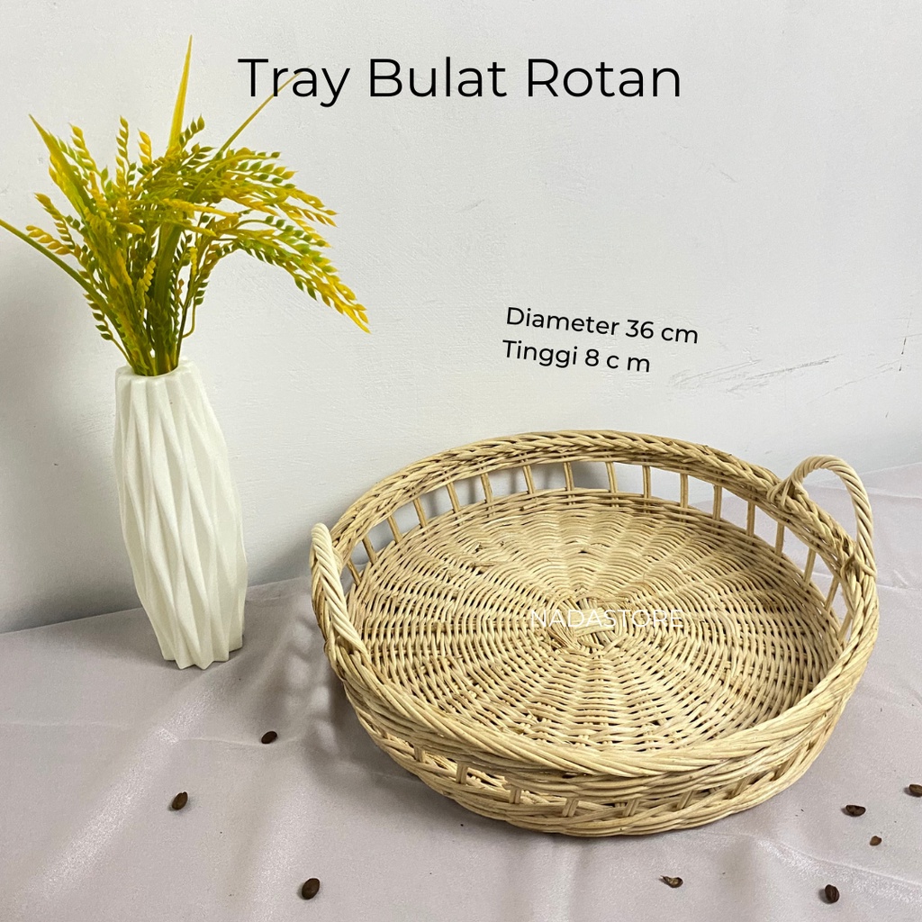 KERANJANG ROTAN RATTAN kotak persegi anyaman parcel hampers bingkisan seserahan tray nampan serba guna