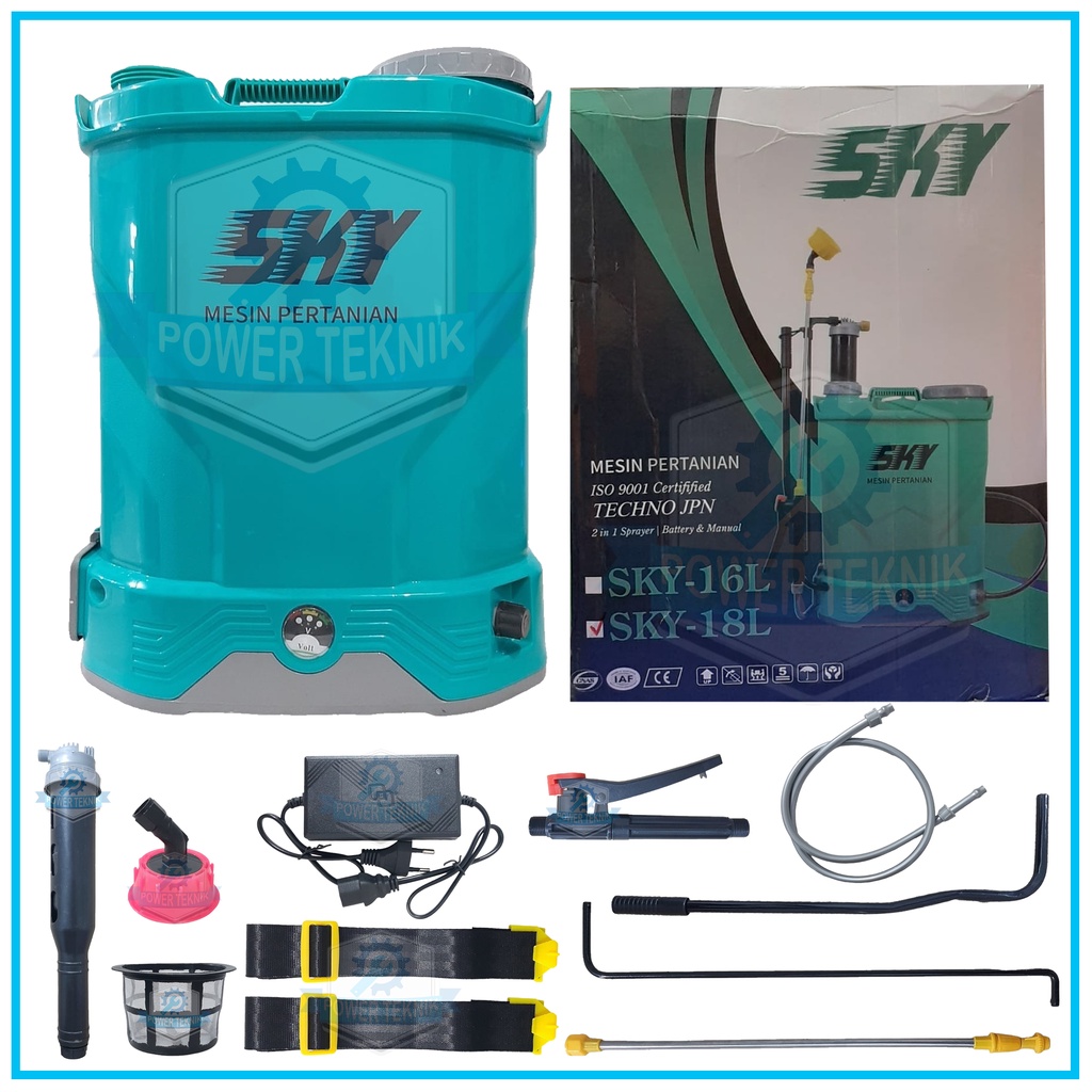 SKY Sprayer Hama Elektrik 2In1 18 Liter Mesin Semprotan Hama Elektrik Manual 18L