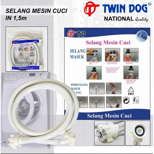 Rizkyonline88 Selang inlet serbaguna selang mesin cuci 1.5M, 2M, 3M, 5M