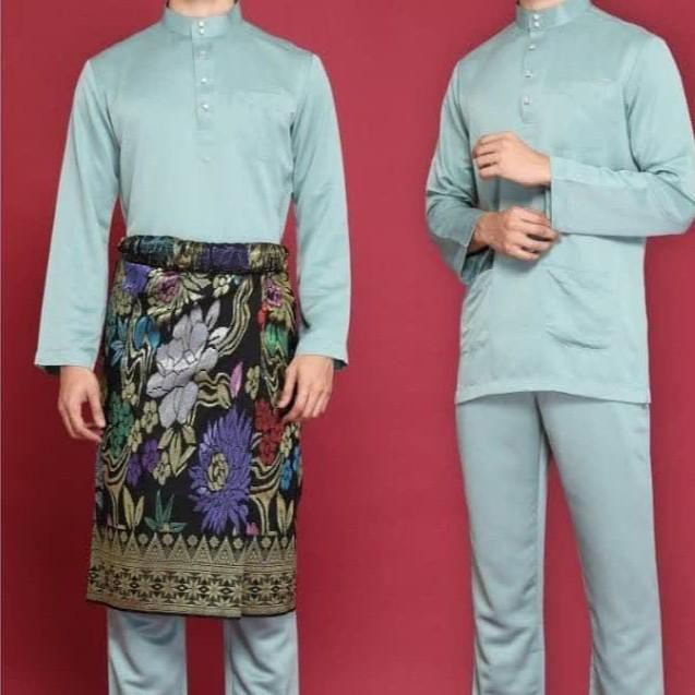 BAJU MELAYU TELUK BELANGA PAKAIAN PRIA MUSLIM/PAKAIAN ADAT KEAGAMAAN