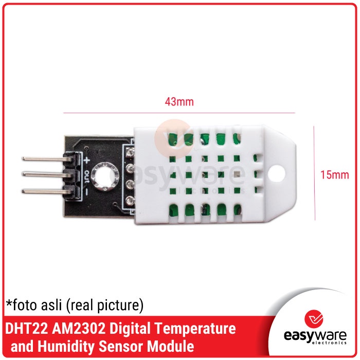 DHT22 DHT-22 AM2302 HUMIDITY &amp; TEMPERATURE SENSOR SUHU DHT22 MODULE