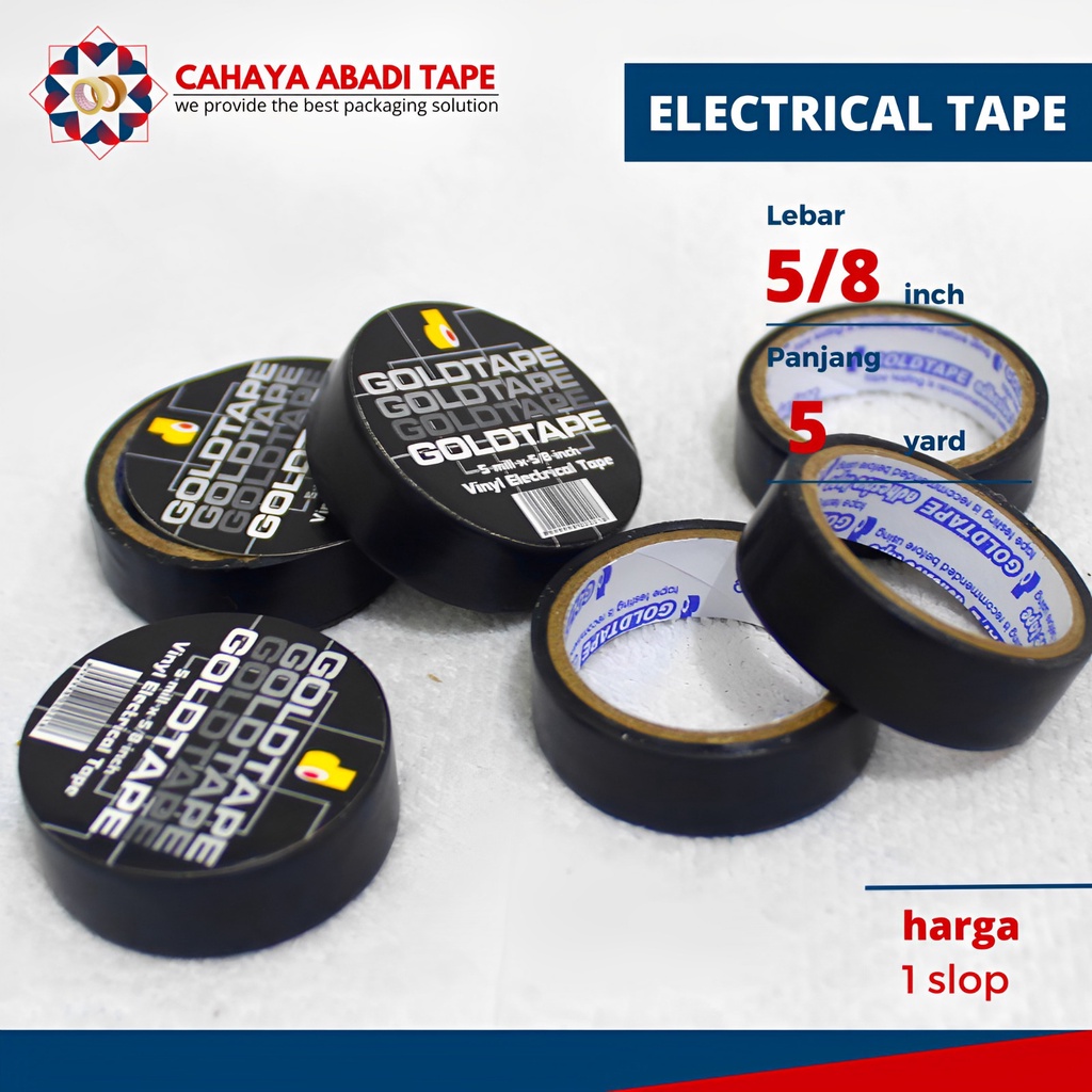 

GOLDTAPE PVC ISOLASI LISTRIK #PER SLOP#