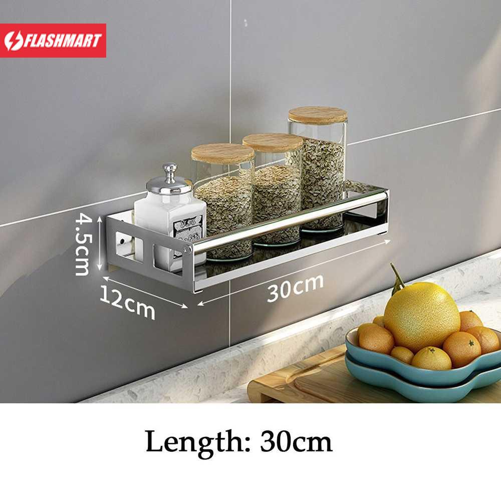 Flashmart Rak Gantung Dapur Wall Mounted Stainless Steel - E010