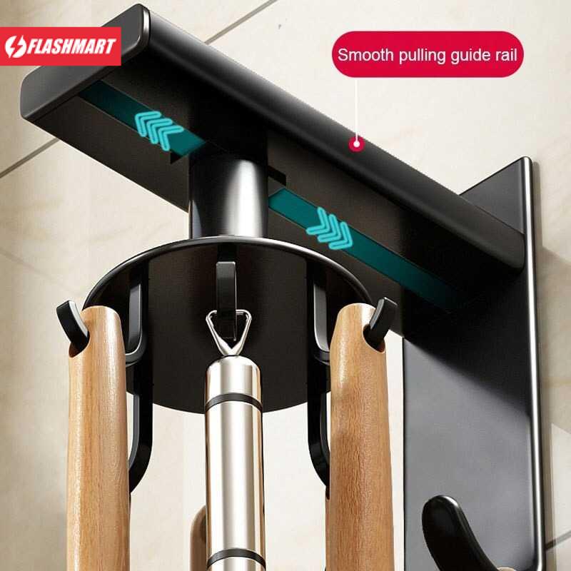 Flashmart Hanger Rak Gantungan Dapur 8 Hook Strong Adhesive - E009