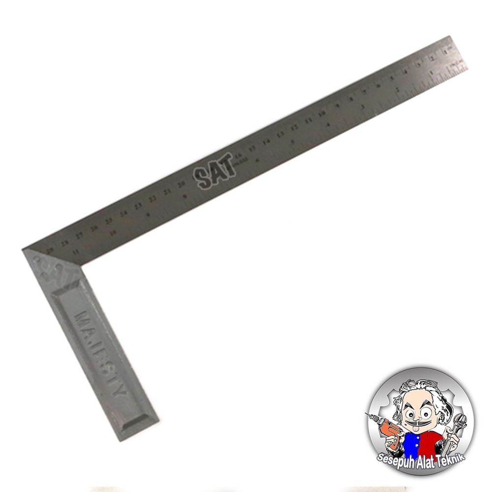Siku Tukang 12" MAJESTY / Siku Tukang Grafir 12" MAJESTY / Siku Tukang 12 in / Penggaris Tukang Siku