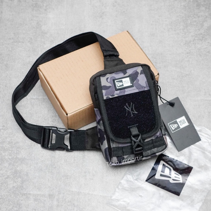 tas selempang pria  Slingbag New Era Mirror Original Import / Tas Hp / Tas Selempang Pria - Abu Army