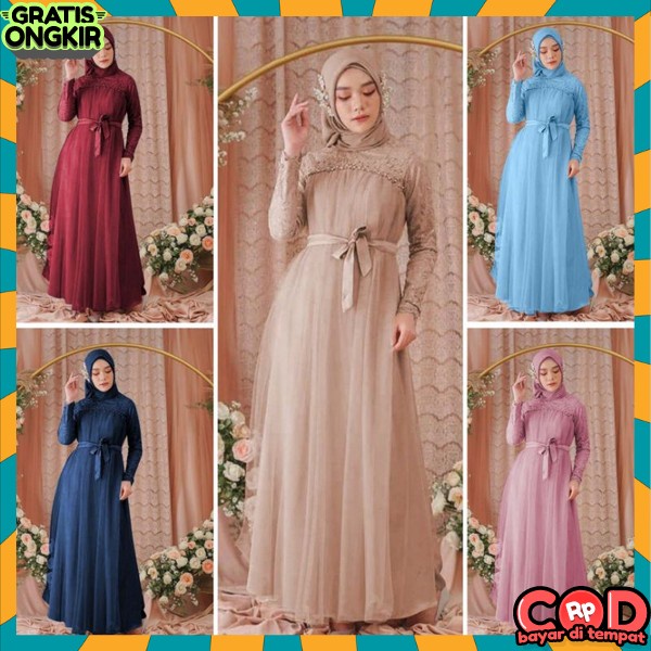 Gami Ibuk Busui Pesta Elegan Gsmis Muslim Buat Lebaran Ori Modern Games Kekinian Bsju Ibu2 Kondangan