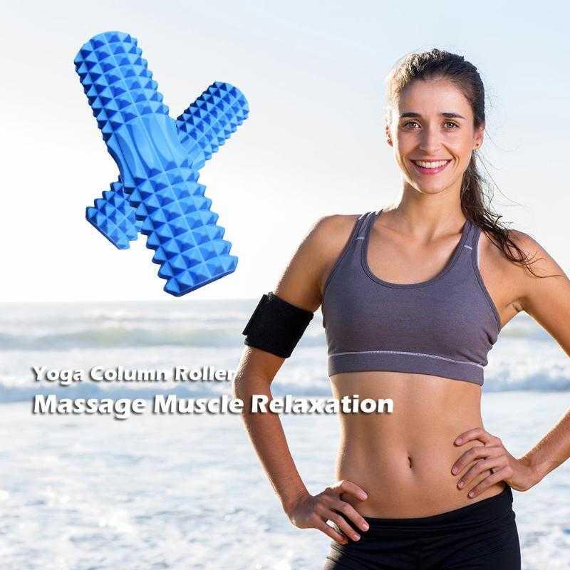 Roller Alat bantu Yoga Hollow Column Foam Gym Massage Exercise - D334