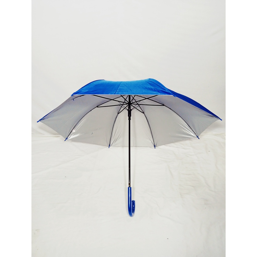Payung Panjang Standar Otomatis Lapisan silver Promosi Colorful Dengan Sarung - 050