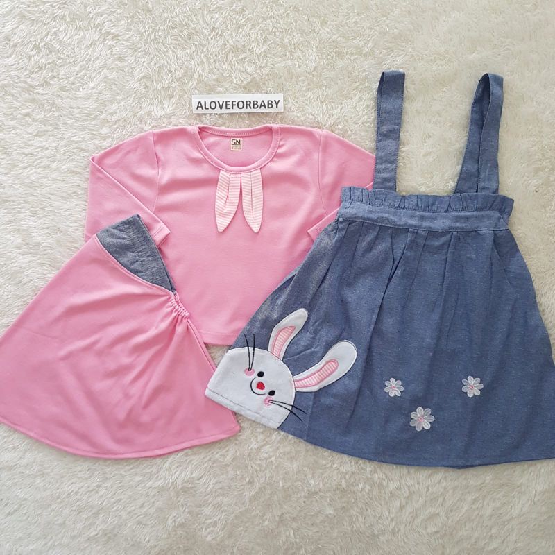 Baju Anak Perempuan Nezu Bunny set