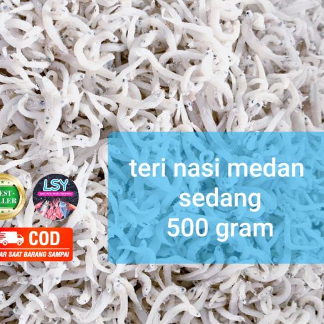 

➵ ikan asin teri nasi medan size sedang 500gr ✰