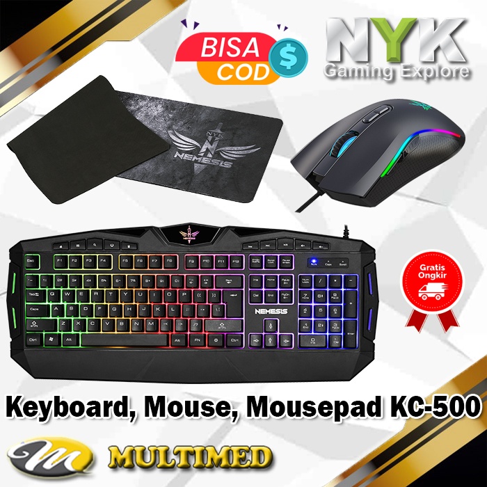 KEYBOARD GAMING COMBO NYK NEMESIS BASILLISK KC- 500