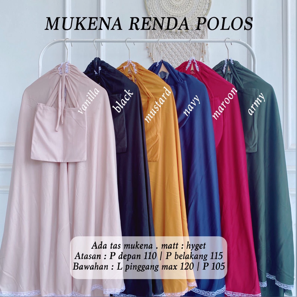 MUKENA AMPLOP DEWASA MOTIF / MUKENA RENDA / MUKENA TRAVEL RAYON