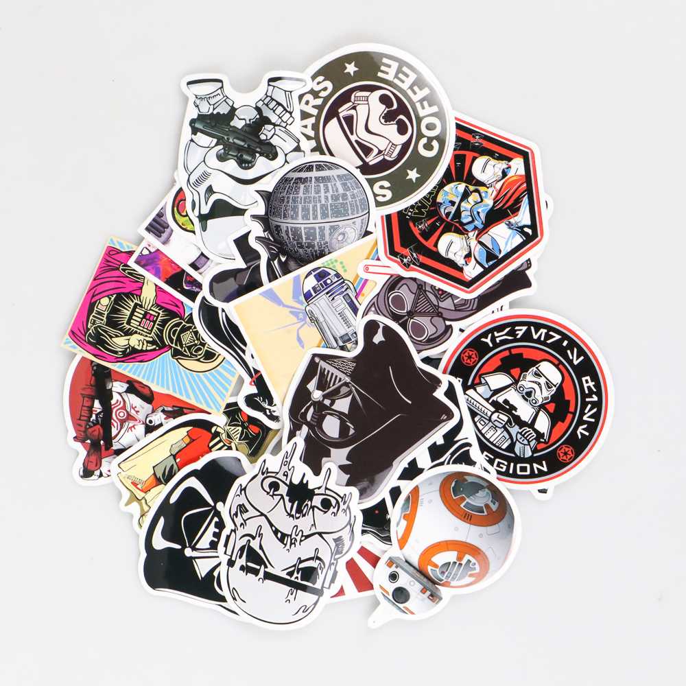 (BISA COD) FTIHSHP Stiker Tempel Star Wars 25 PCS