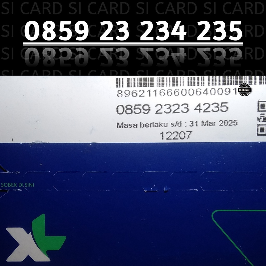 NOMOR CANTIK NOCAN KARTU PERDANA XL 4G SERI 234 235