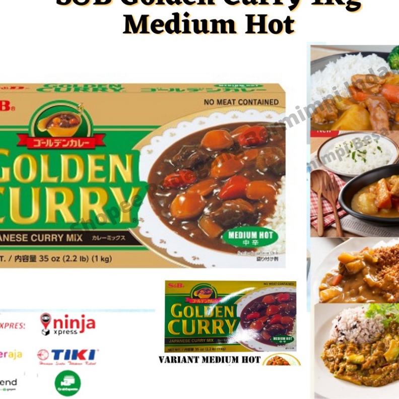 

♠ S&B Golden Curry 1Kg Medium Hot | Kari Blok | Kari Jepang ➪