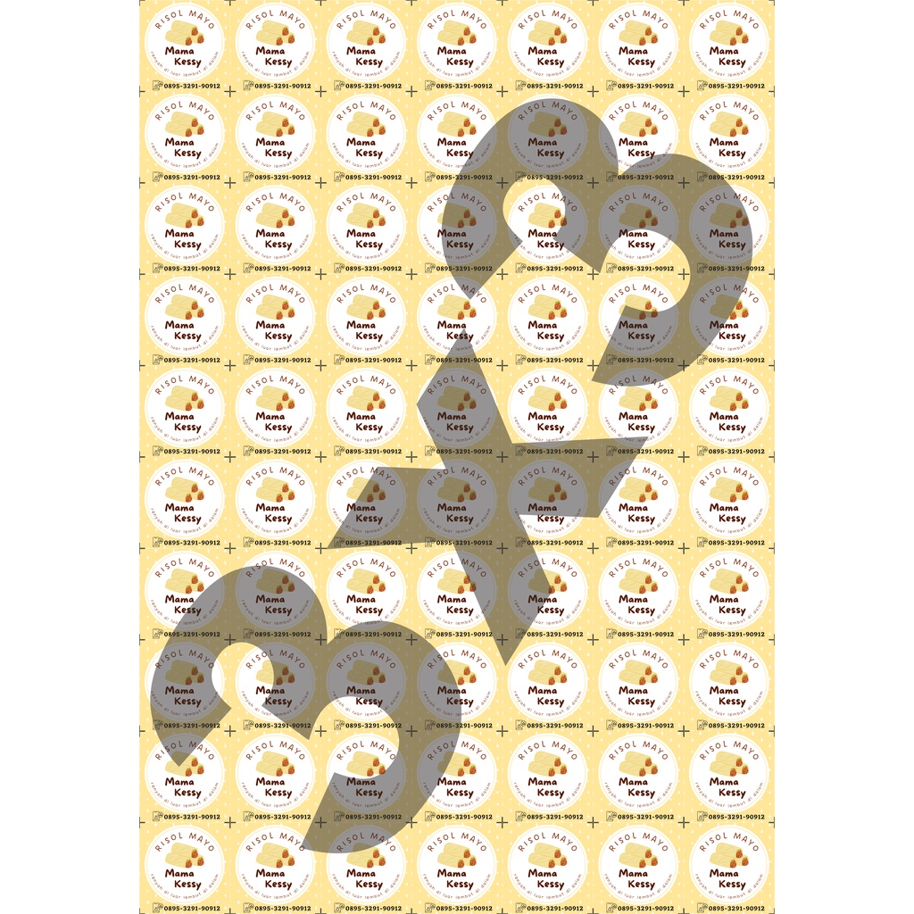 

CETAK STIKER LABEL KEMASAN MAKANAN MINUMAN / UCAPAN TERIMA KASIH F4 folio (CHROMO/GLOSSY/BONTAX)