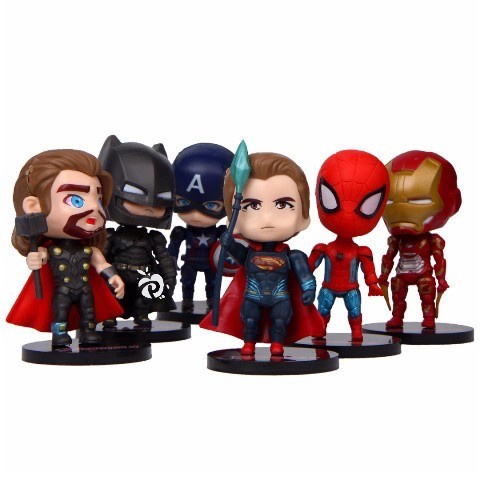 Terlaris Topper Cake Avenger/Topper Kue Karakter Avenger Superhero 1 Set