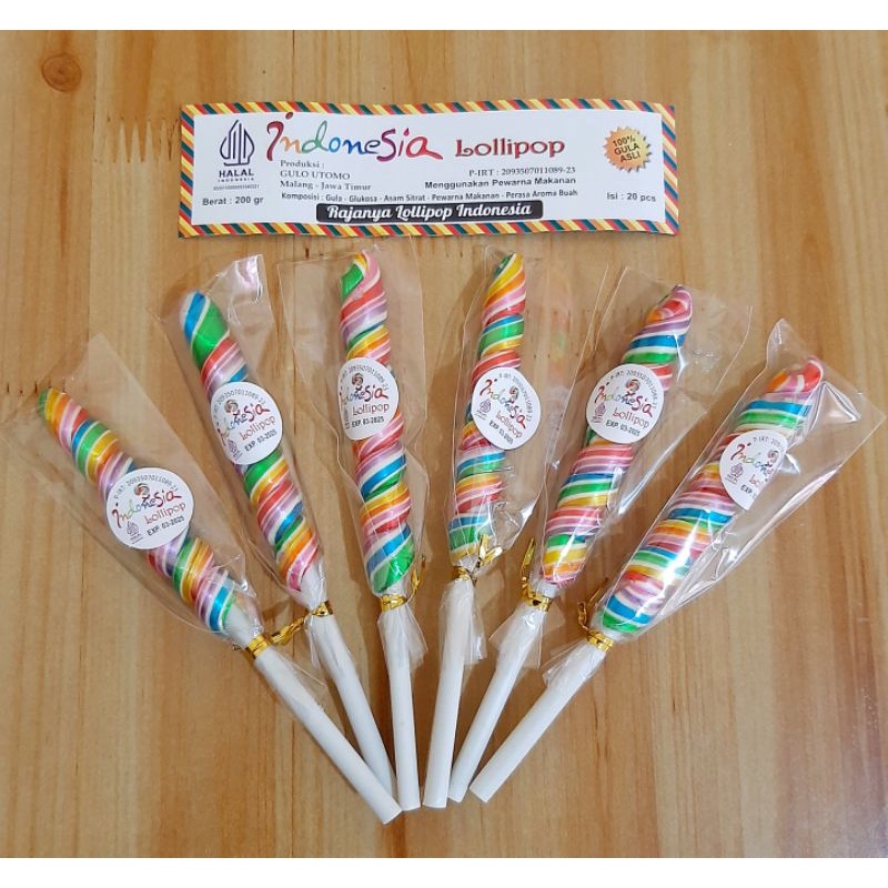 

Permen Lollipop ulir 4cm perpack isi 20pcs