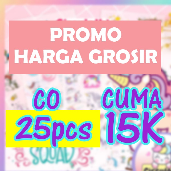 

Sticker glitter lucu 2D Stiker Natal Motif Beda Semua stiker gliter