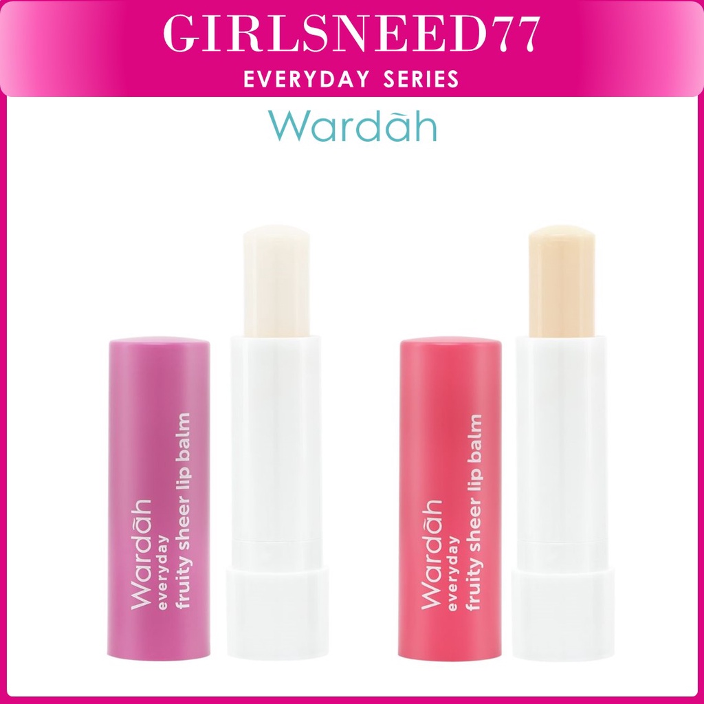 Wardah Everyday Fruity Sheer Lip Balm - Bibir Lembap Sehat Merona - COD Girlsneed77