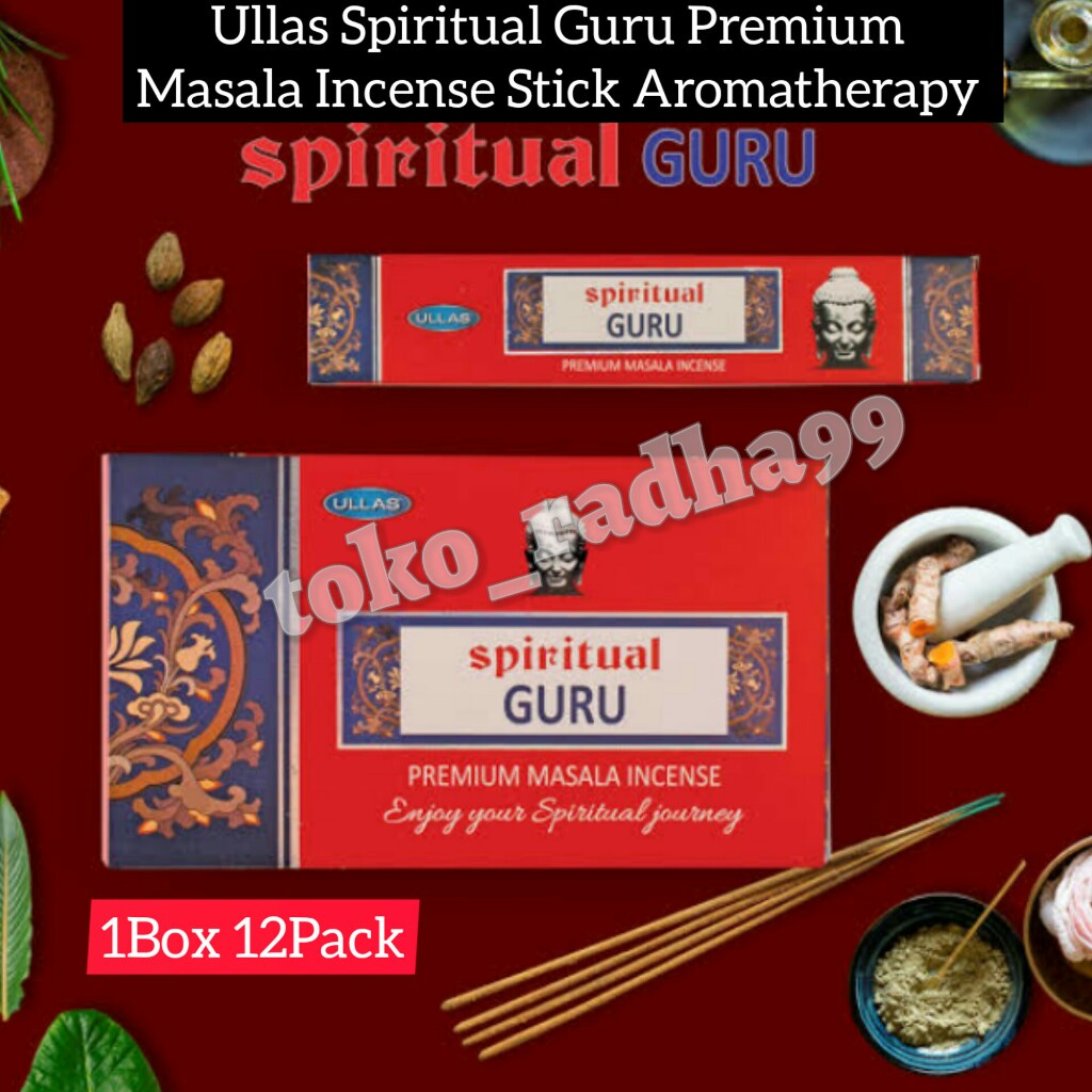 Dupa/Hio Ullas Spiritual Guru Premium Masala incense Stick Aromatherapy 1Box 12Pack