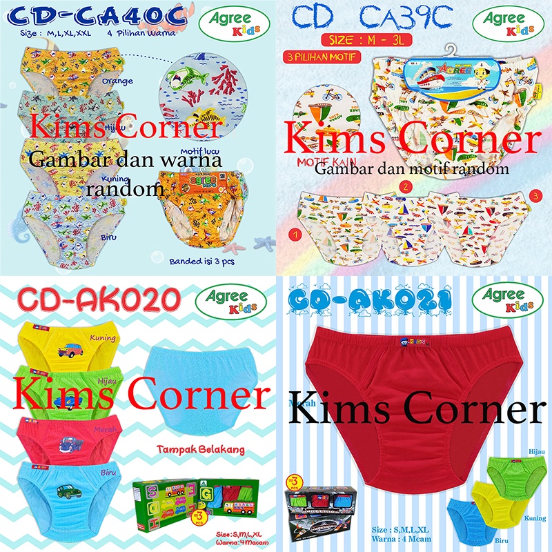 CELANA DALAM AGREE  KIDS NGS C9 3PCS