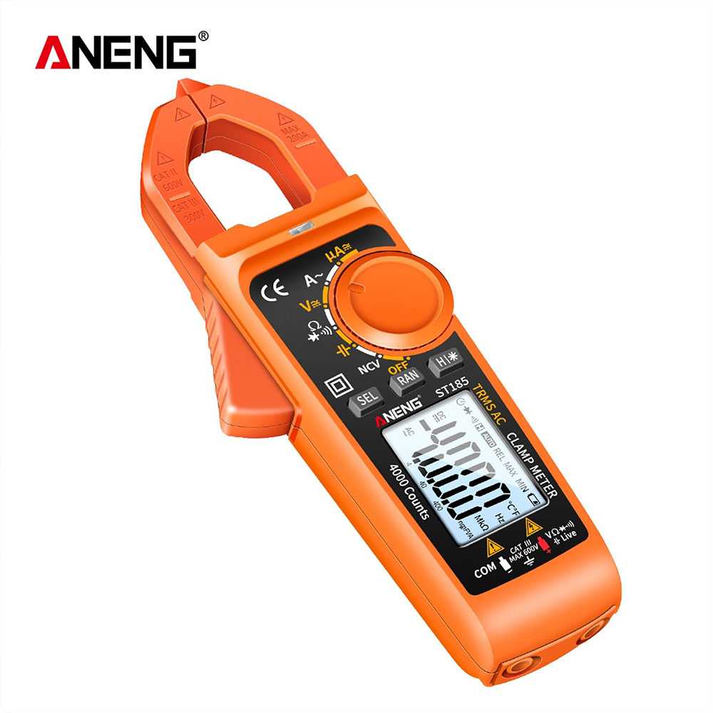 (BISA COD) FTIHSHP ANENG Digital Multimeter Voltage Tester Clamp - ST185