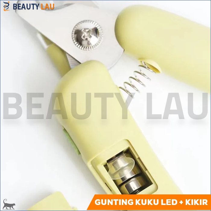 GUNTING KUKU KUCING ANJING LED UV LIGHT PREMIUM + KIKIR KUKU KUCING ANJING PET NAIL CLIPPER