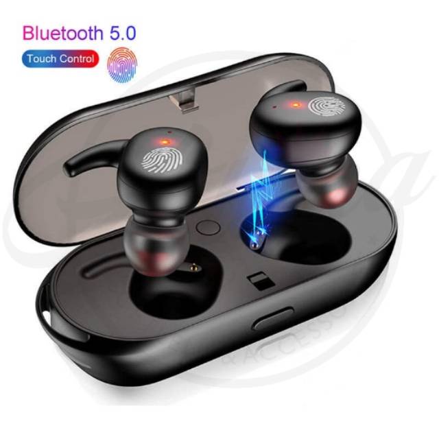 [COD] TWS Y30 True Wireless Headset Bluetooth 5.0 Touch Sensor Charging Box