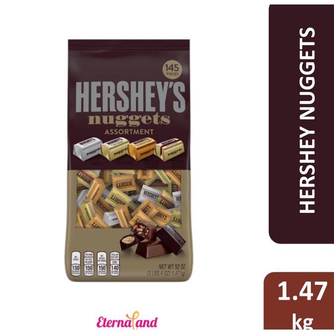 

Hershey Nuggets Assortment Chocolate Bulk Size - cokelat ukuran besar