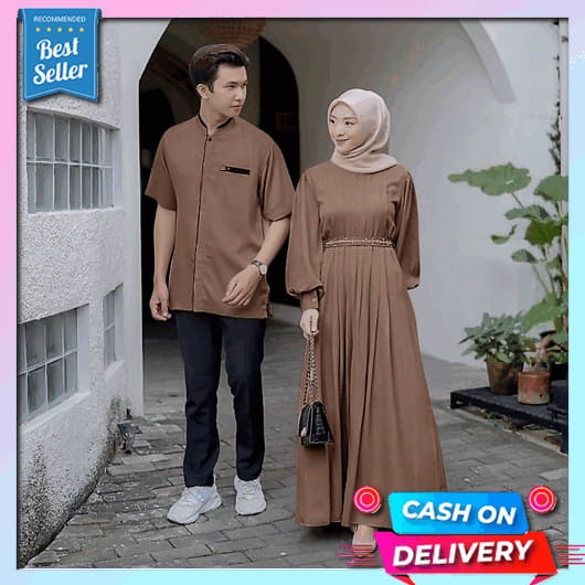 Gamis Couple Suami Istri 2023 Ibu Dan Anak Cewek Keluarga Games2022 Cople Abaya Pakaian Lamaran Keme