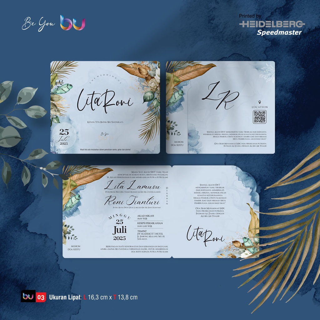 JAVA Be You BU 03 | Blangko Undangan