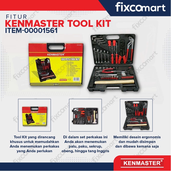 Kenmaster Tool Kit 100Pcs N2 / Toolkit 100 Pcs