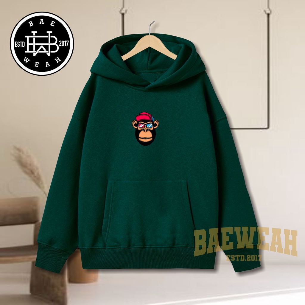 GORILA Sweater Hoodie ANAK Laki-laki perempuan LOGO FLEECE TEBAL