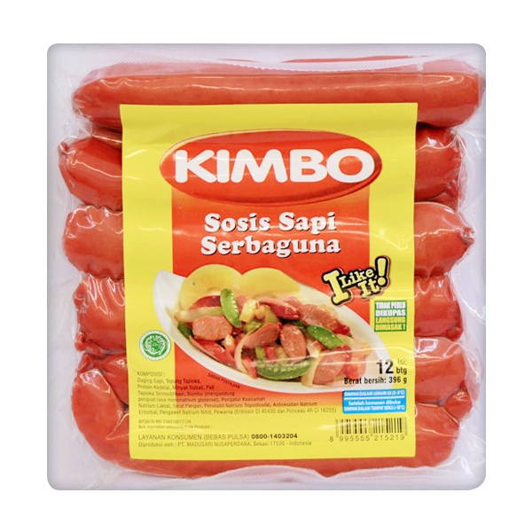 Kimbo Sosis Sapi Serbaguna 12 Pcs