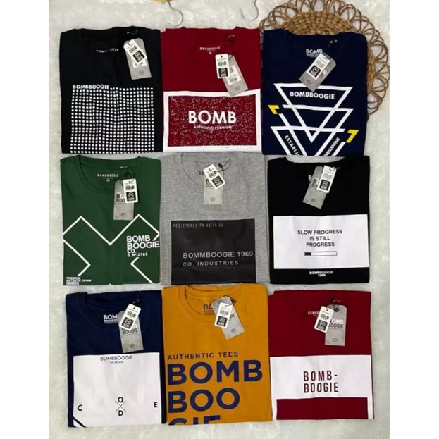 PROMO 100RB DAPAT 3PCS KAOS  BOMBOOGIE  MOTIF RANDOM / KAOS PRIA DEWASA / KAOS PRIA DISTRO / KAOS PRIA WANITA / BAJU PRIA DISTRO / BAJU DISTRO MOTIF RANDOM ACAK / BAJU BOMBOOGIE