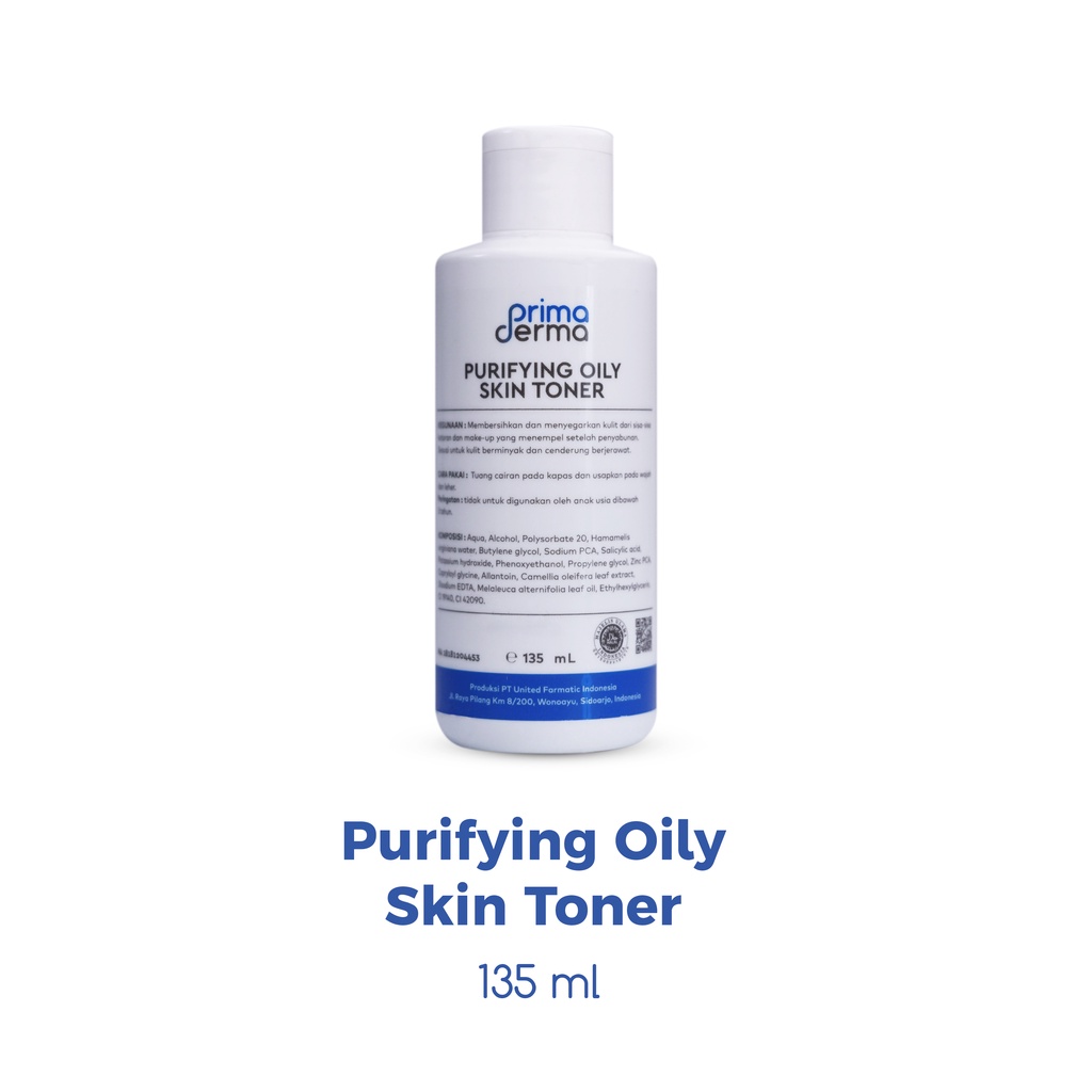 Primaderma Purifying Oily Skin Toner - Toner Perawatan Wajah Berminyak Dan Berjerawat