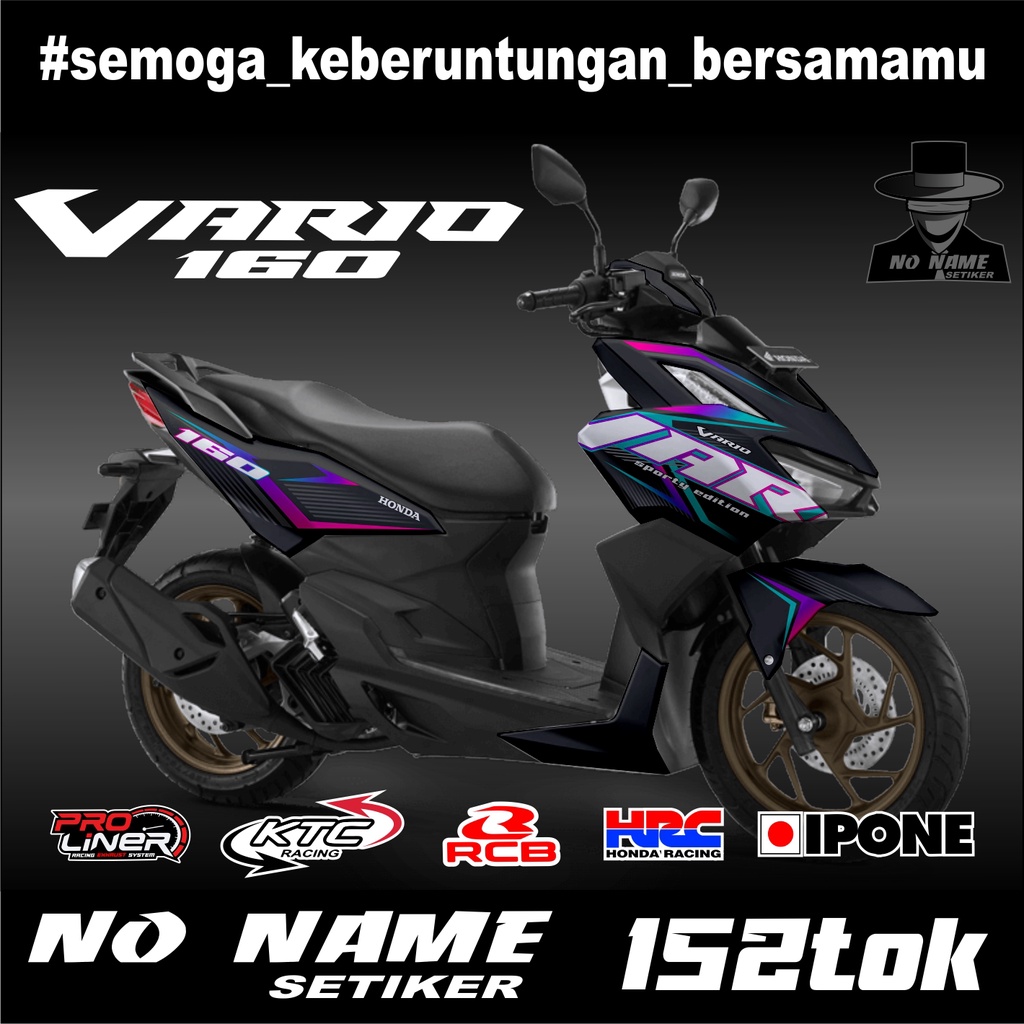 Striping Honda Vario 160 (152tok) terbaru 2022 stiker sticker setiker