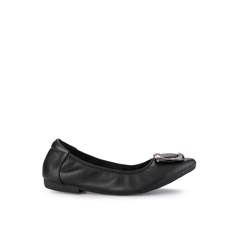 Sepatu Flat Andrew Original Leather insole Flatform Dinner Menawan 100% Ori Jozsa Wanita Cewek Hitam
