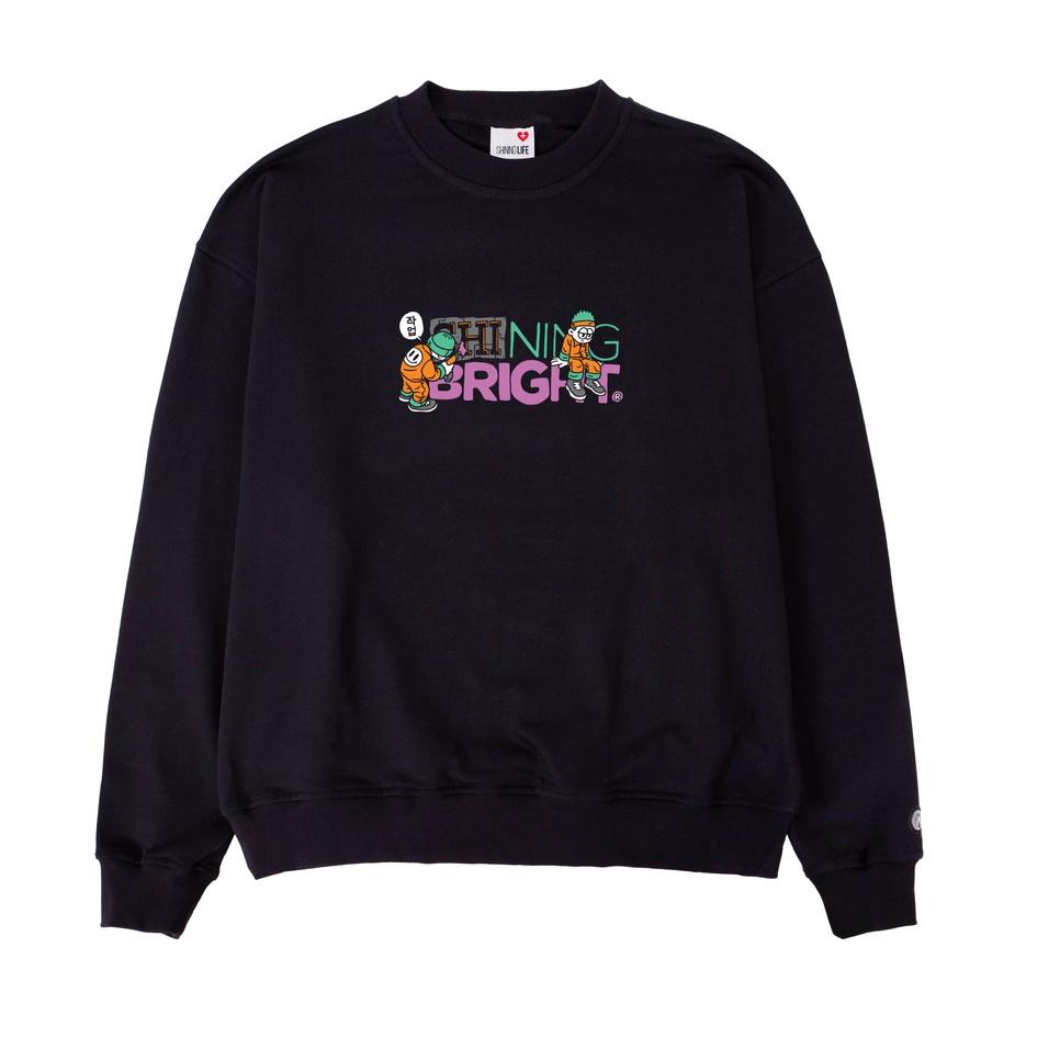 MURAH Shining Bright Work Crewneck - Black