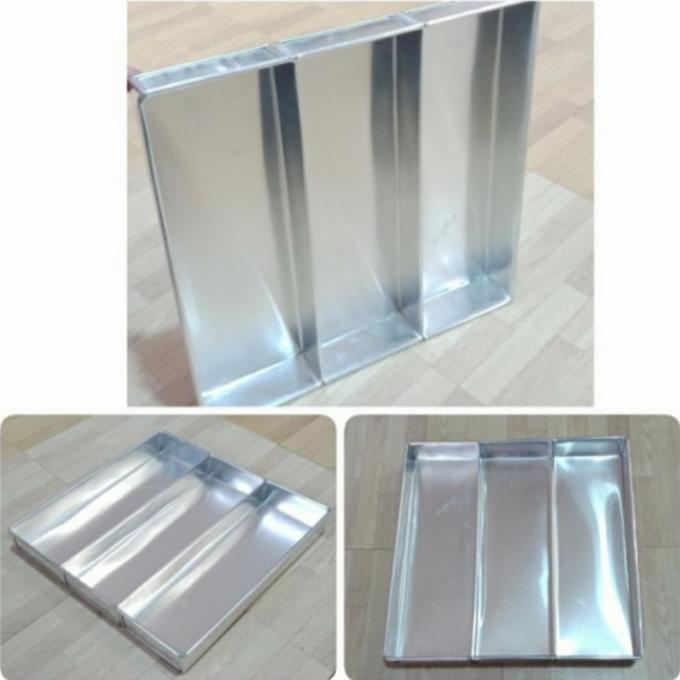 Loyang Kue Cetakan Brownies Sekat 3 Ukuran 20x10x4cm, Lapis Surabaya