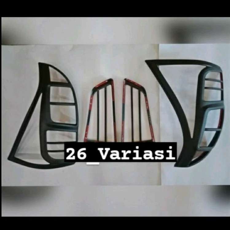 List Garnish Lis Lampu Belakang GRAND NEW AVANZA / GREAT NEW XENIA 2015-2018 Hitam Doff