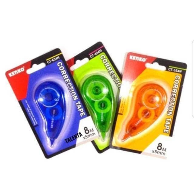 

KENKO Correction Tape 8m CT 634N Tip x 8 Meter Tipe Ex Roll